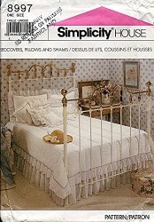 8997 SIMPLICITY BED THROWS, COMFORTER, DUVET COVER, PILLOW PATTERN